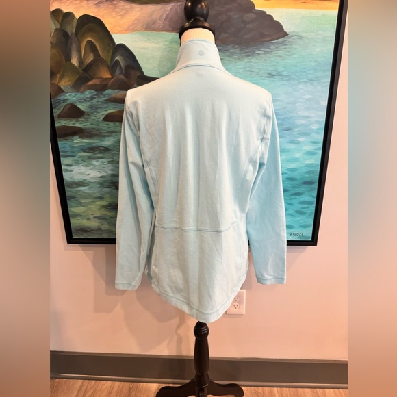 T by Talbots Everyday Stretch Jacket Size L Powder Bue - Picture 2 of 6